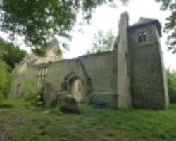 It consisted of a chancel, nave and a tower at the It consisted of a chancel, nave and a tower at the south-west corner and a north porch. The walls were of rubble with stone dressings, and the roofs w